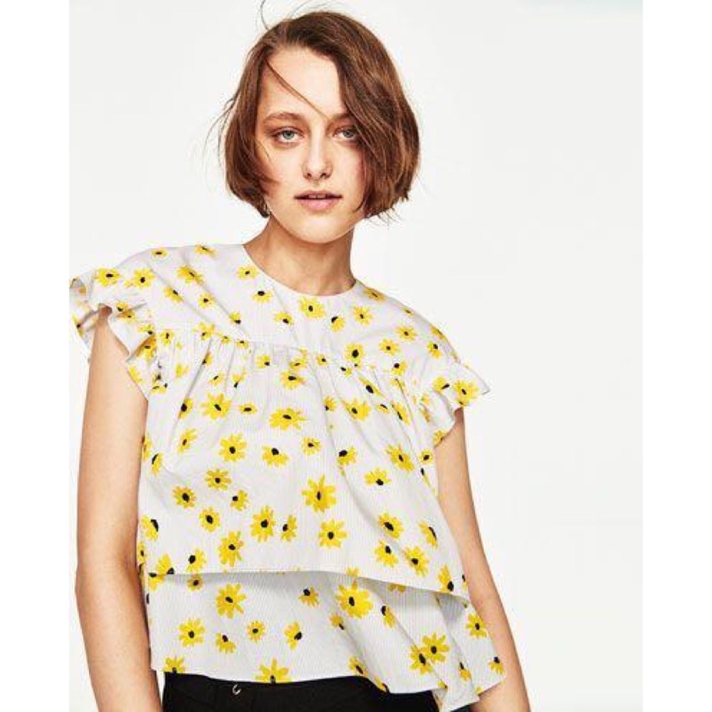 Zara daisy blouse